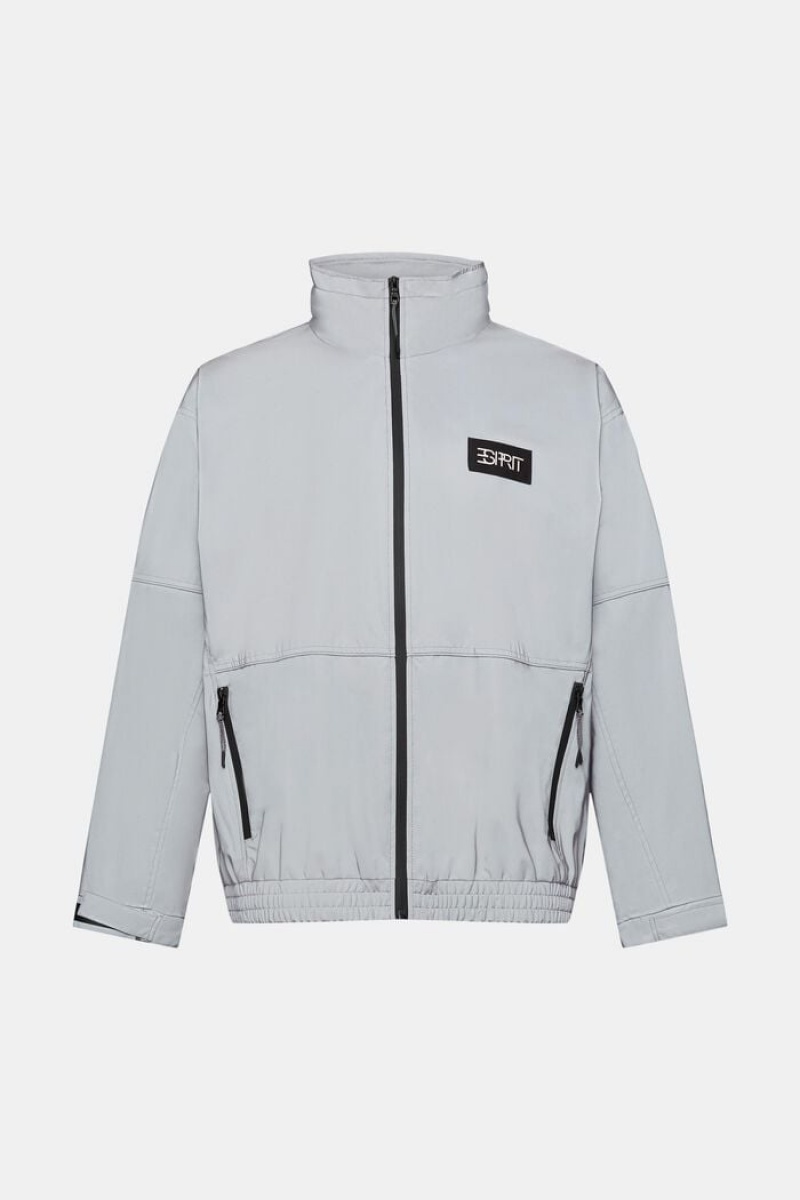 Pánské Bundy Esprit Oversized Windbreaker Šedé | VCO370251