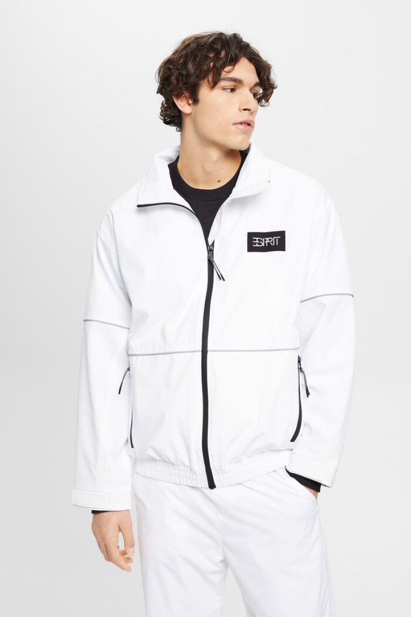 Pánské Bundy Esprit Oversized Windbreaker Bílé | RBH461253