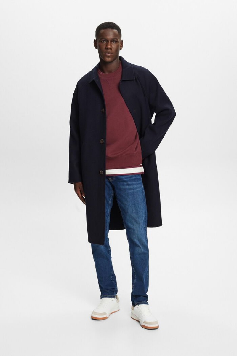 Pánské Džíny Esprit Mid-rise Slim Blankyt Světle | WXA129376