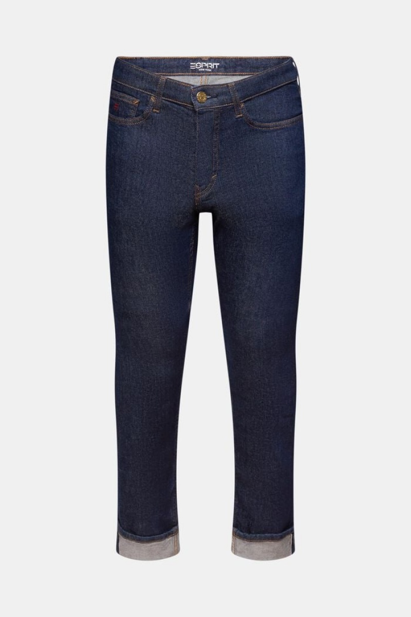 Pánské Džíny Esprit Premium Selvedge Mid-rise Slim Blankyt | RHM254178