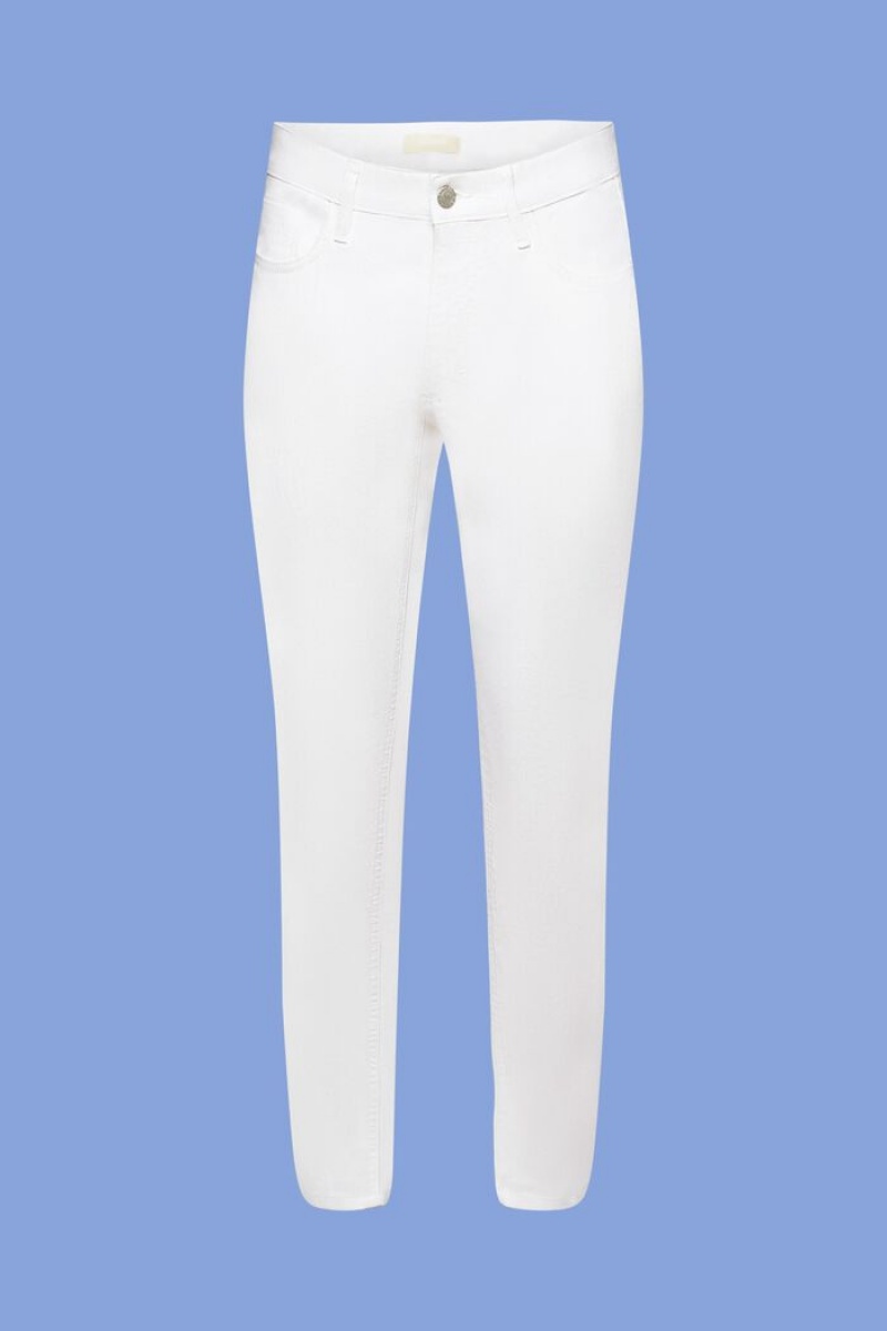 Pánské Džíny Esprit White Stretch Bílé | CGV493172