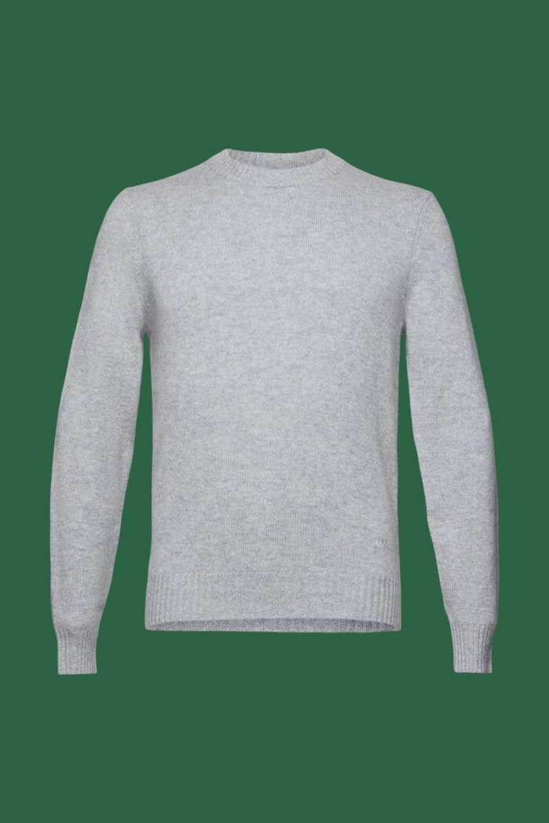 Pánské Jumpers Esprit Cashmere Světle Šedé | XVP974365