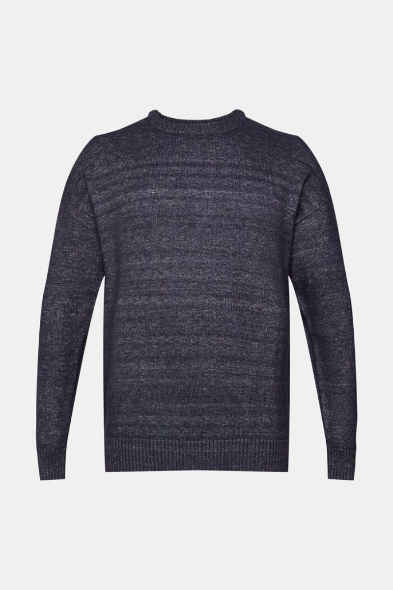 Pánské Jumpers Esprit Crewneck Tmavě Blankyt | WYE230758