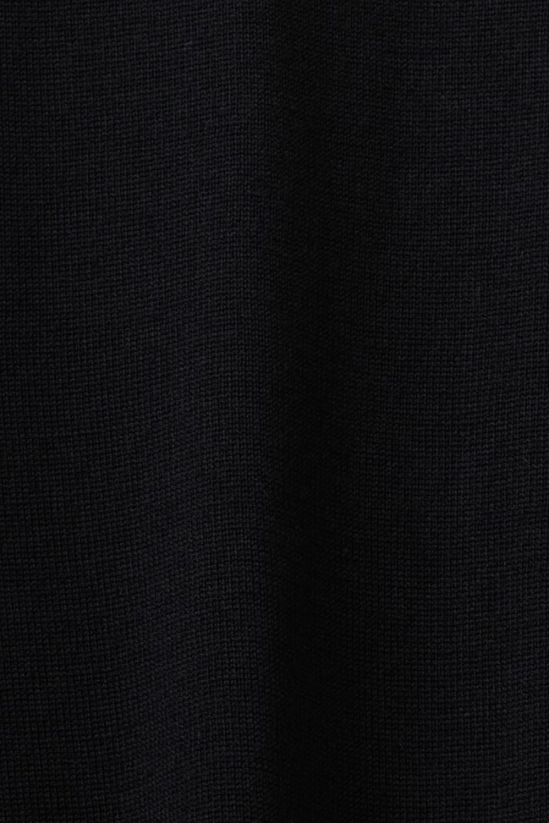 Pánské Jumpers Esprit Merino Vlna Turtleneck Černé | TCN328095