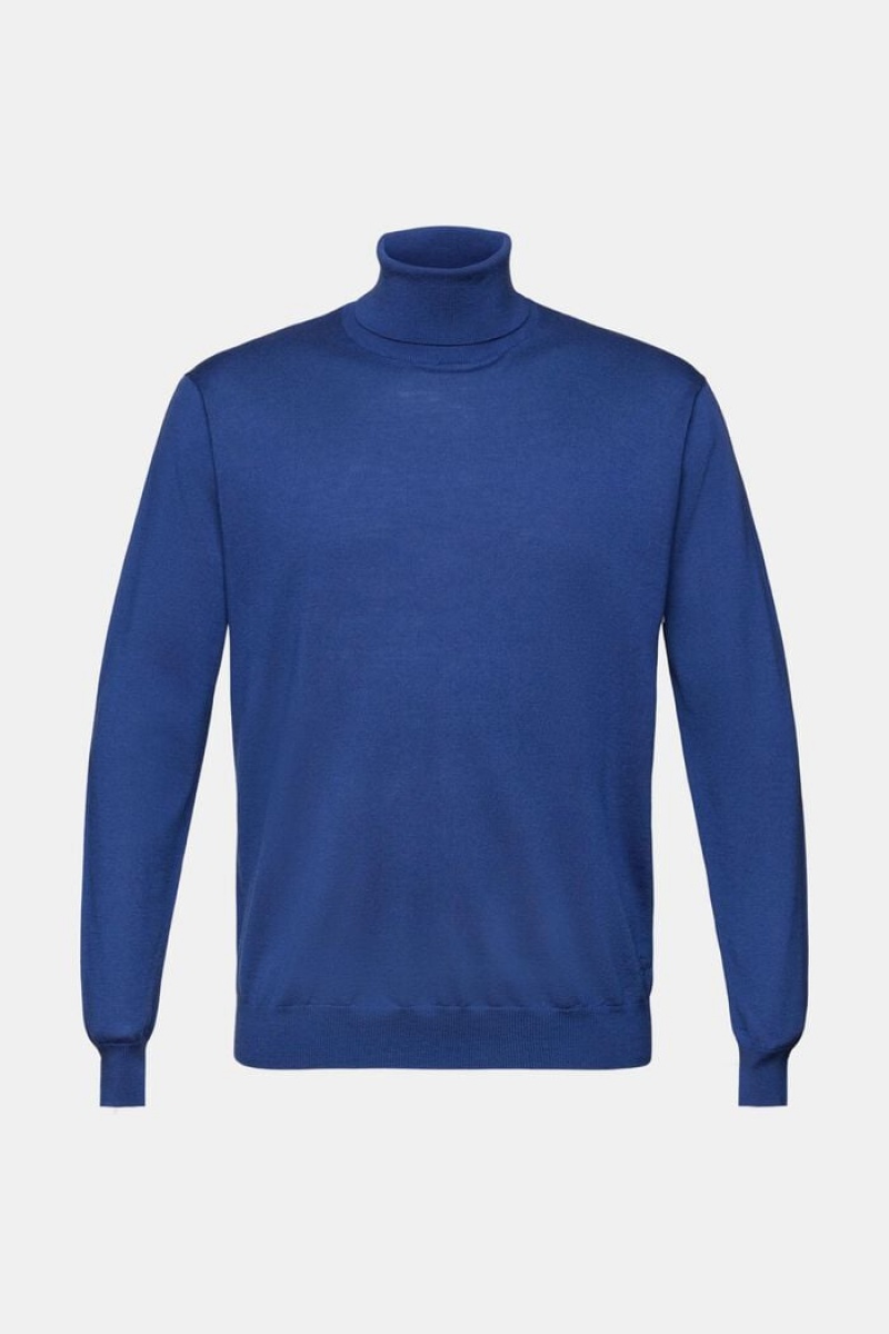 Pánské Jumpers Esprit Merino Vlna Turtleneck Blankyt | XRL315728