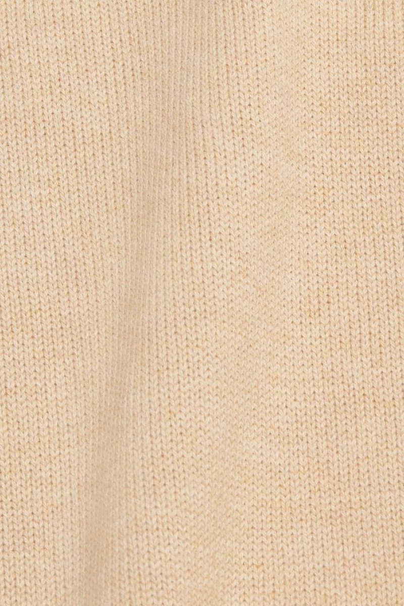 Pánské Jumpers Esprit Sustainable Bavlněné Knit Béžový | AXO493526