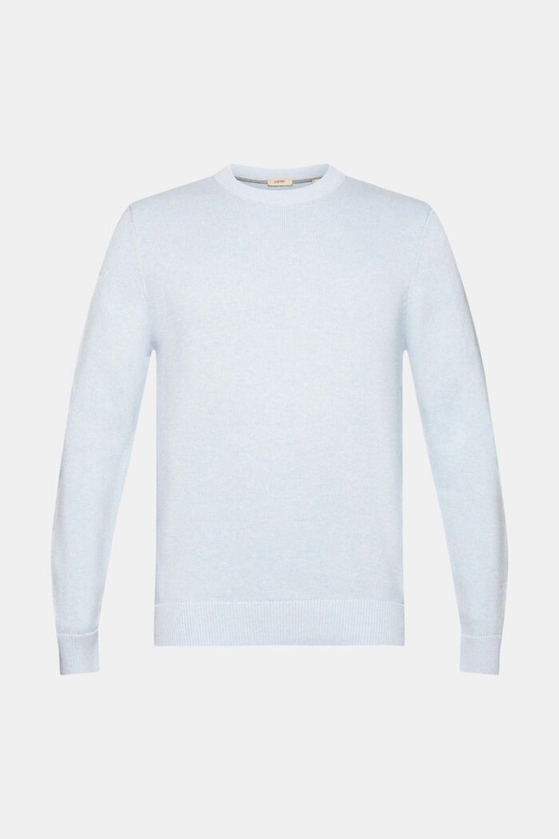 Pánské Jumpers Esprit Sustainable Bavlněné Knit Blankyt | ZCV409267