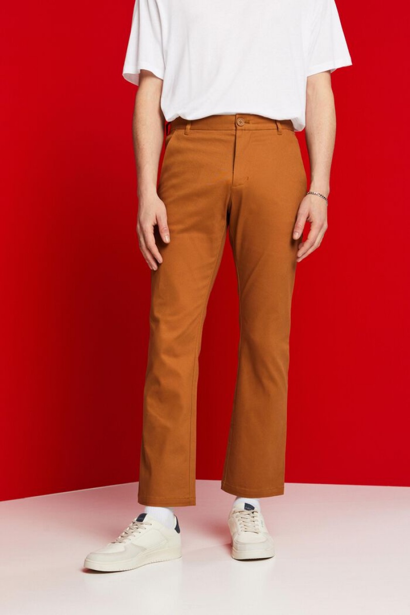 Pánské Kalhoty Esprit Chino Hnědé | RNY902648