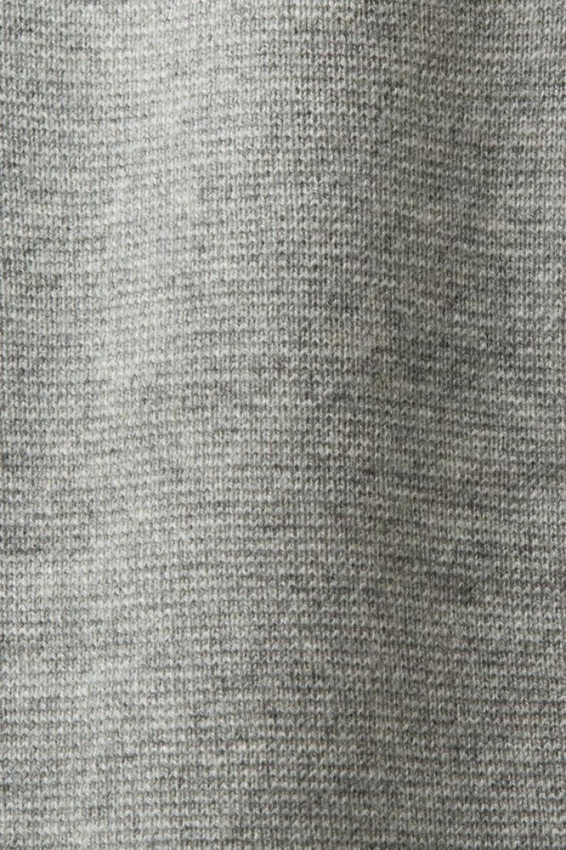 Pánské Kalhoty Esprit Vlna-cashmere Pletené Světle Šedé | IZV701496