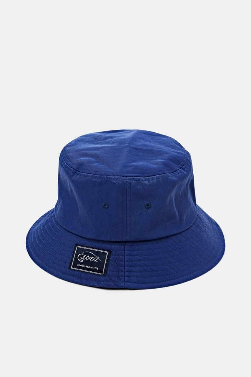 Pánské Klobouky Esprit Logo Twill Bucket Světle Blankyt | FWL643081