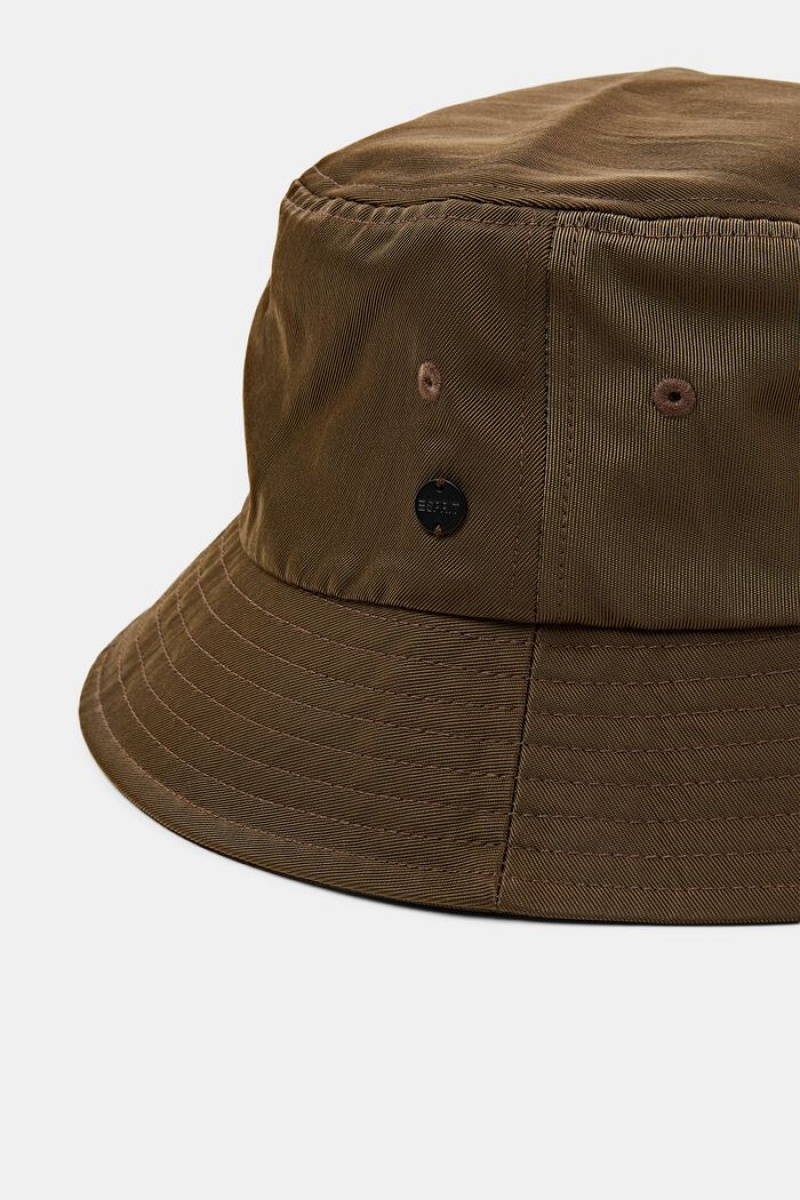 Pánské Klobouky Esprit Twill Bucket Hnědožlutý Zelene | WAL351248