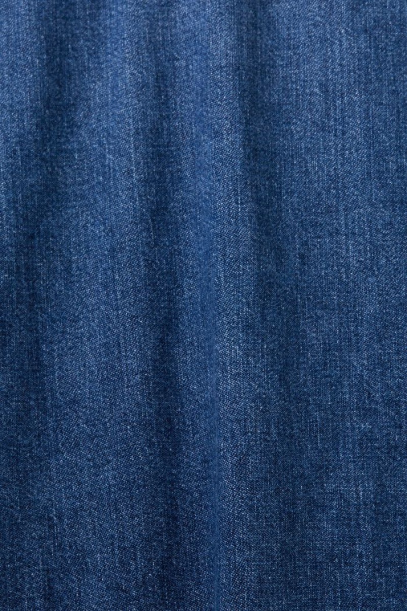 Pánské Košile Esprit Denim Blankyt | FCH905324