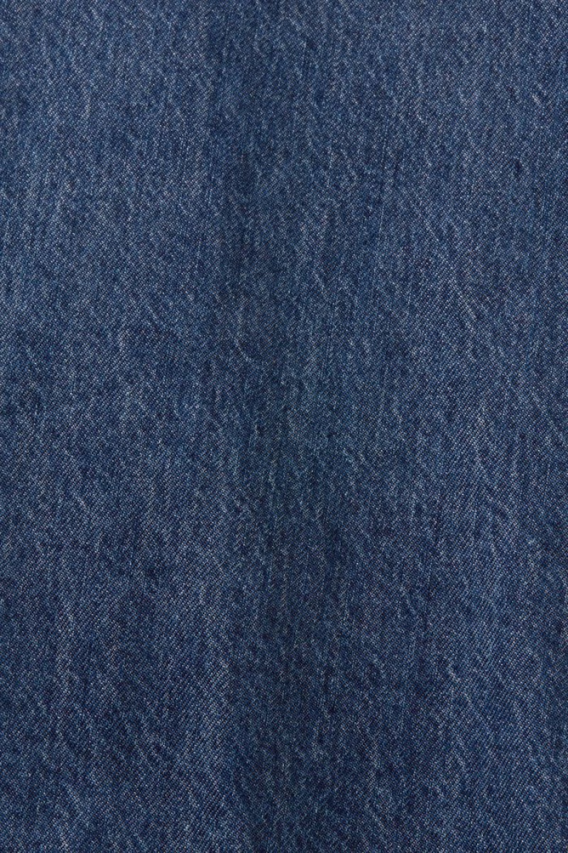 Pánské Košile Esprit Jeans,100% Bavlněné Blankyt | ZEF590728