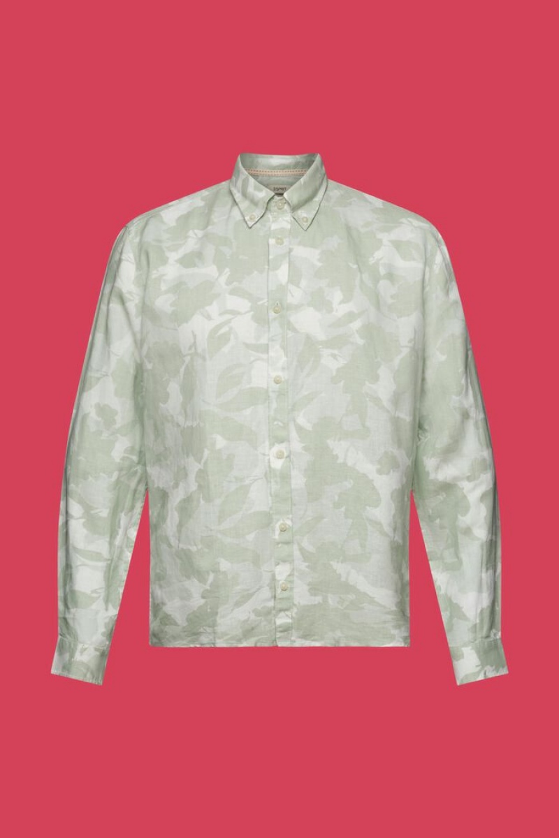 Pánské Košile Esprit Shirts Woven Světle Zelene | ANF765941