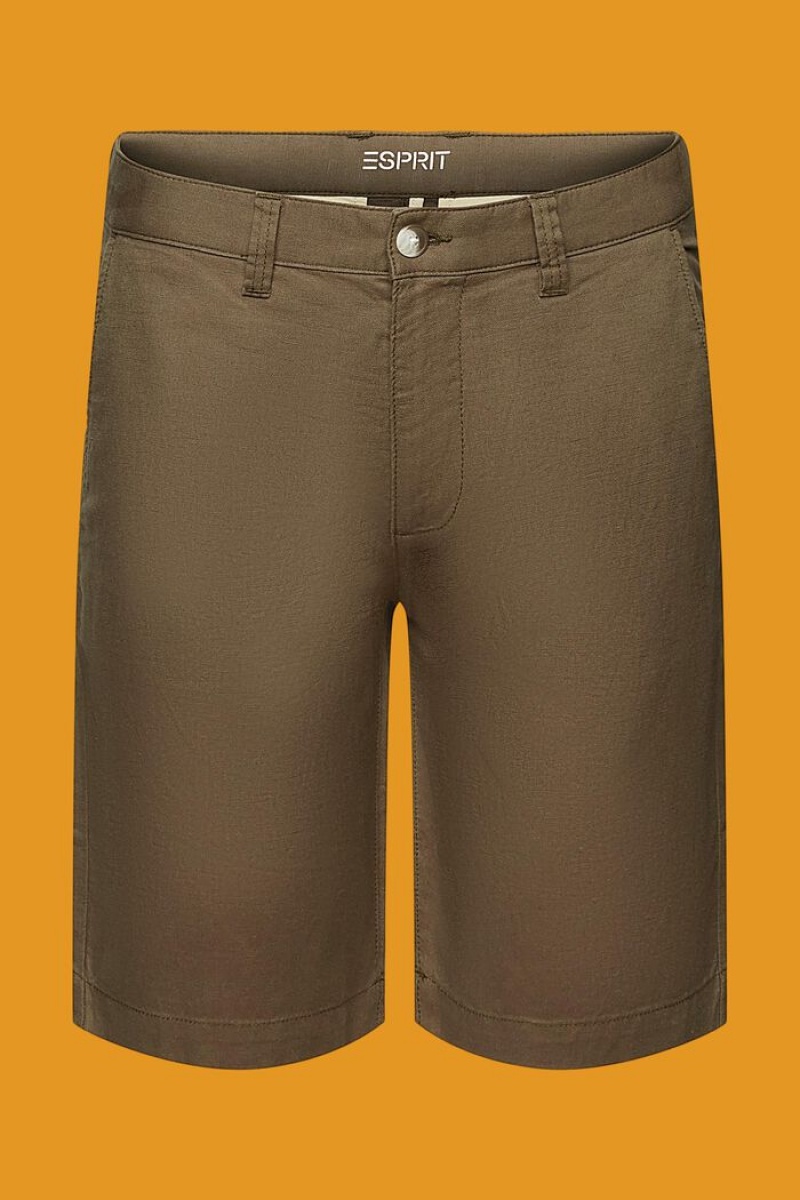 Pánské Kraťasy Esprit Chino-style Zelene | TDO892157