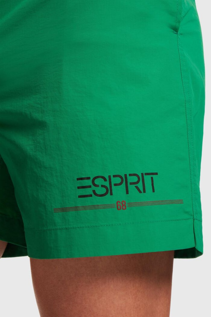 Pánské Kraťasy Esprit Logo Zelene | BGX942358