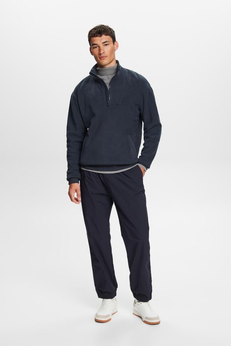 Pánské Mikiny Esprit Half-zip Fleece Blankyt | FCG953748