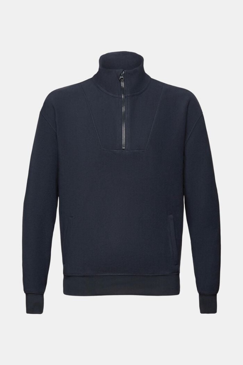 Pánské Mikiny Esprit Half-zip Fleece Blankyt | FCG953748