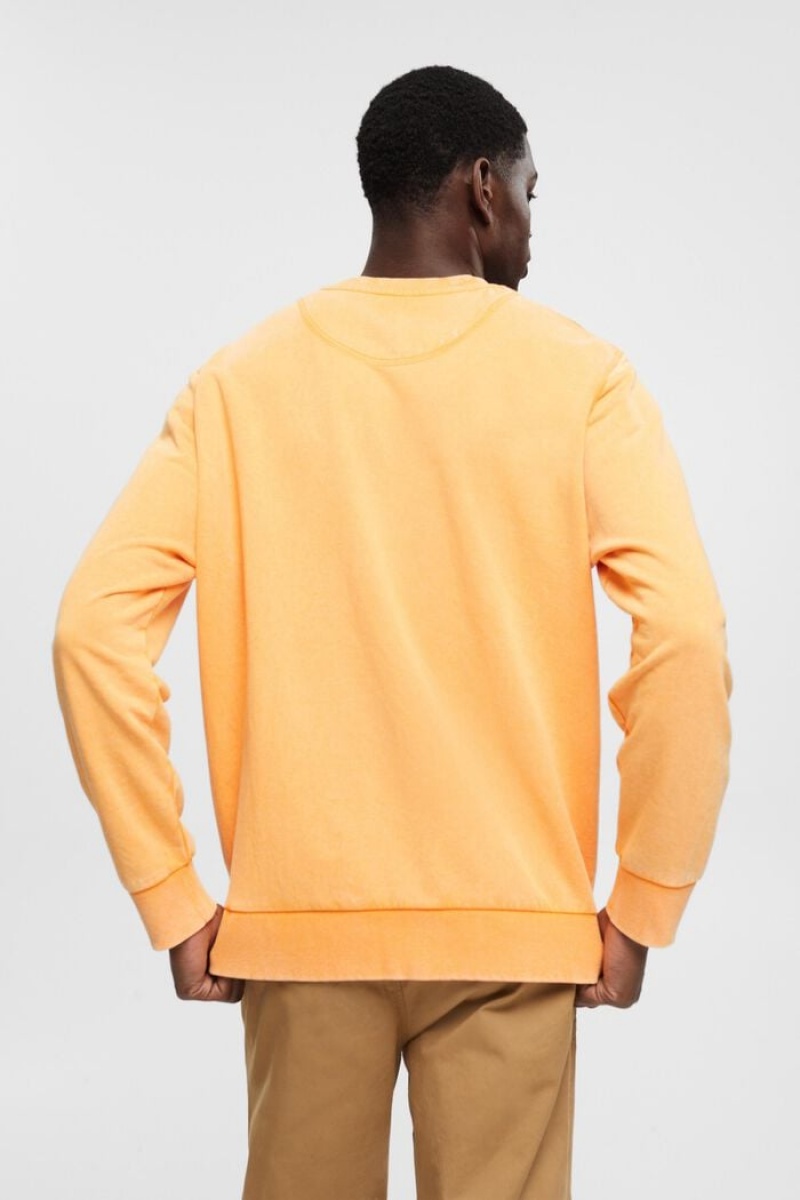 Pánské Mikiny Esprit Logo Print Crewneck Oranžové | PAV952830