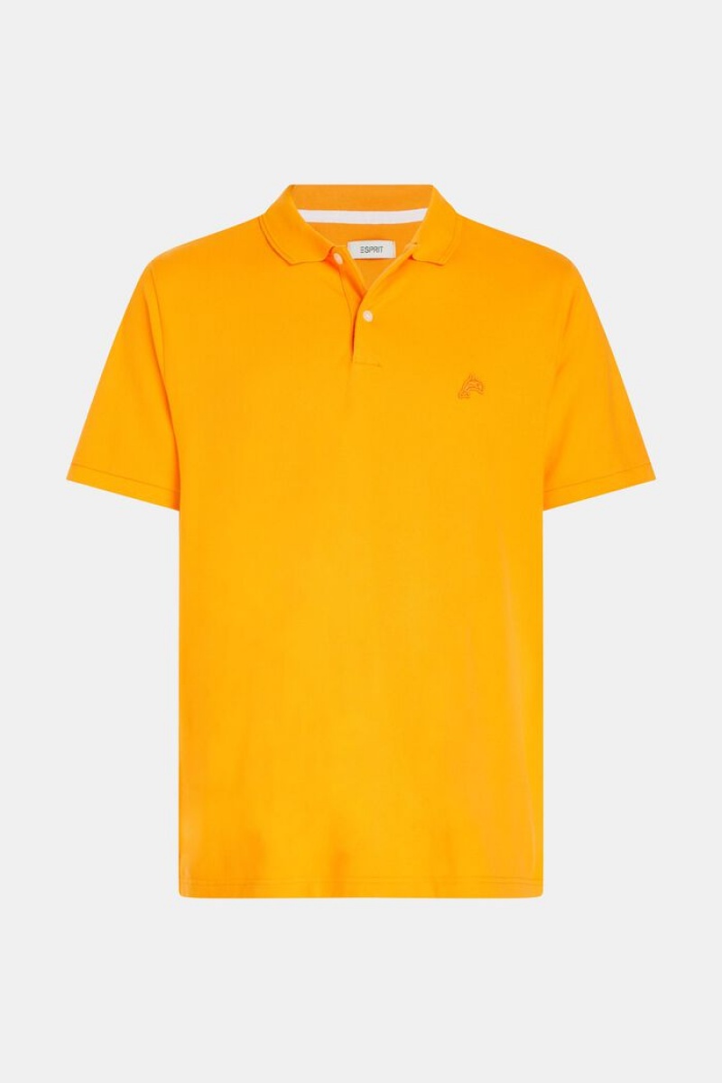 Pánské Polo Triko Esprit Dolphin Tenisové Club Classic Oranžové | DPY574321