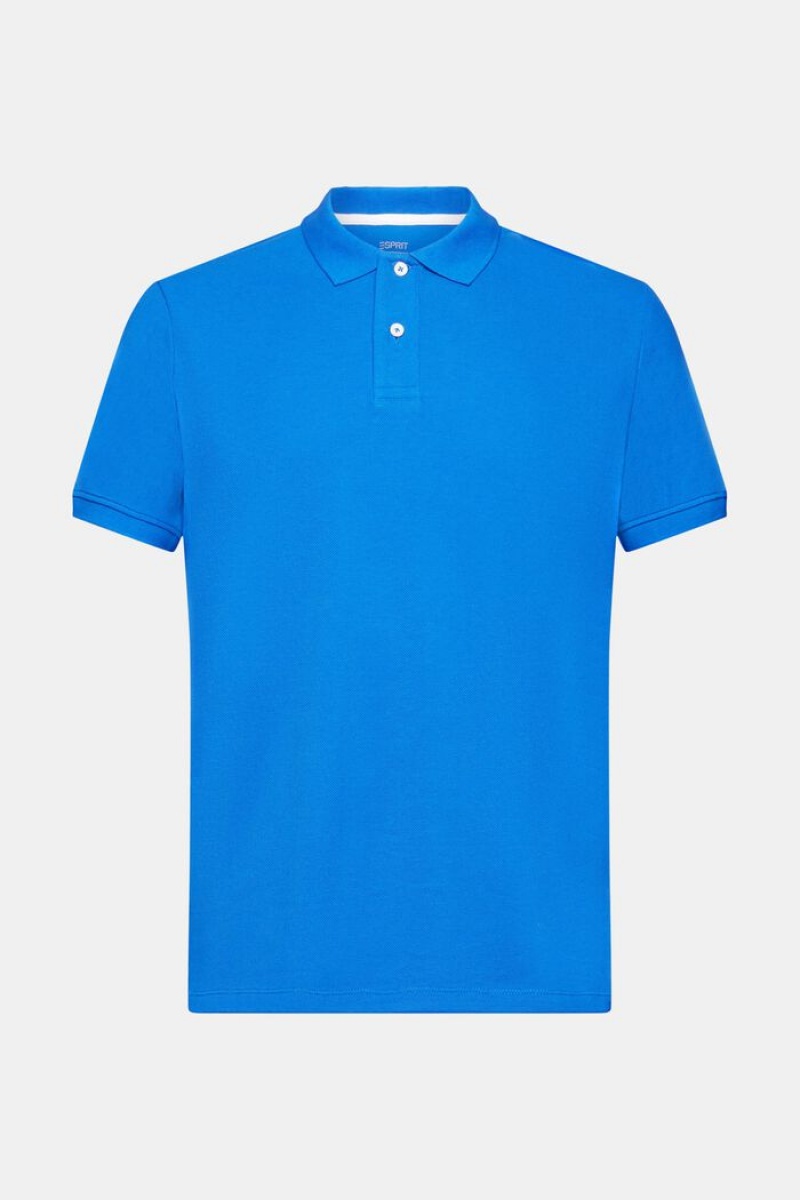 Pánské Polo Triko Esprit Slim Fit Blankyt | OKQ894312