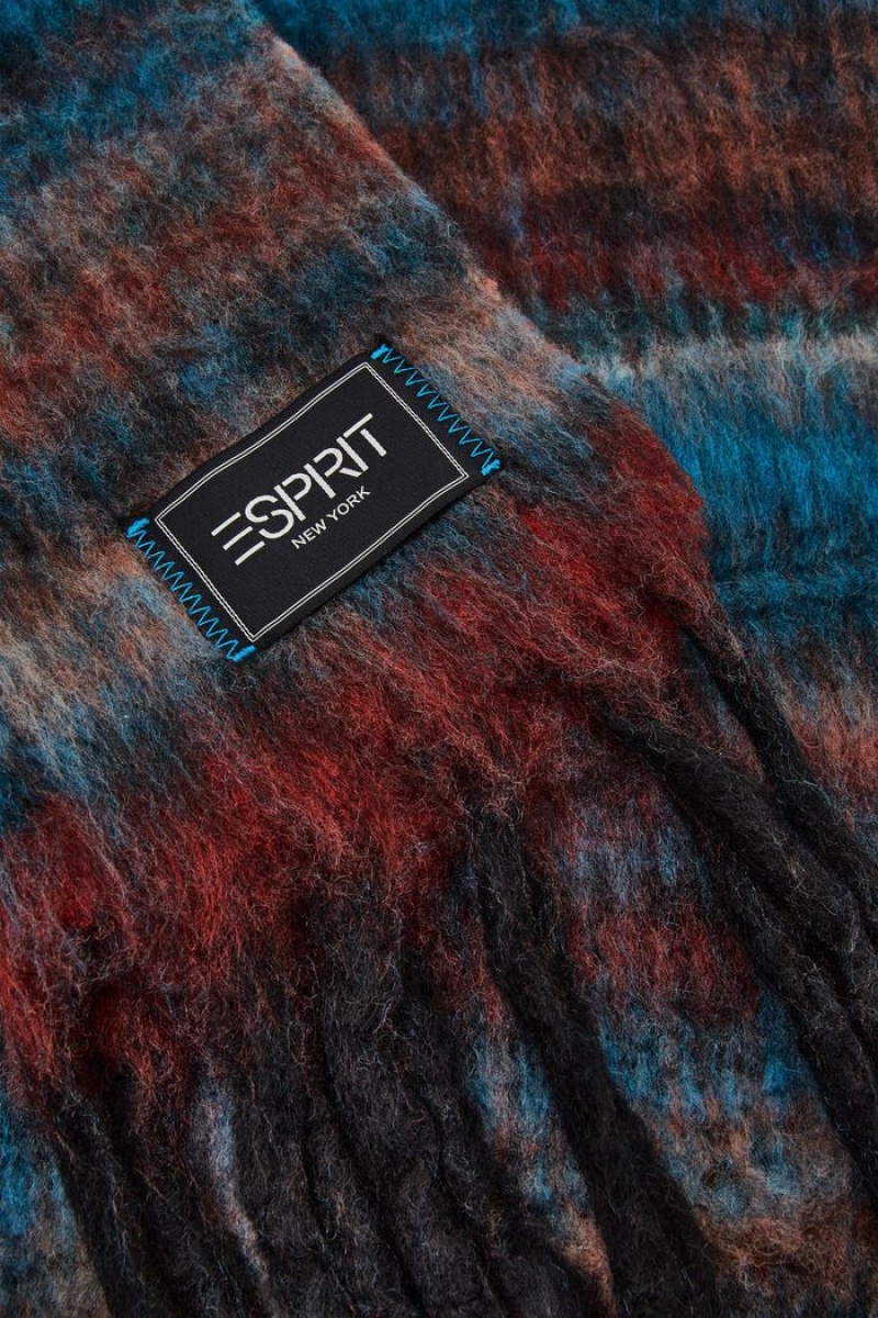 Pánské Šátky Esprit Fringed Felt Černé | VQC539672