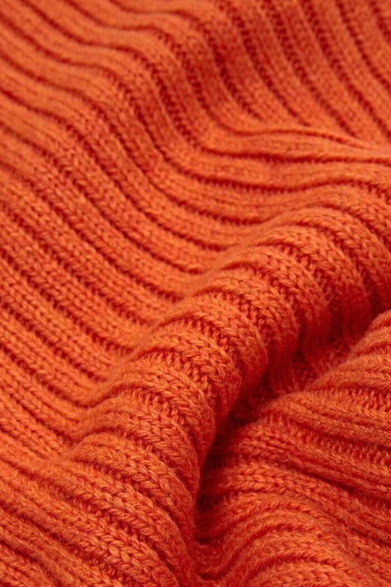 Pánské Šátky Esprit Rib-knit Loop Oranžové | BAK421958